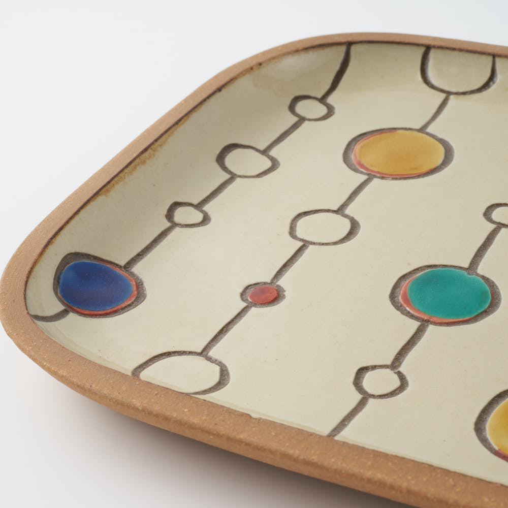 やちむん 一翠窯 長方皿(大) ボンボン やちむん 一翠窯 やちむん