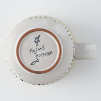 POTPURRI Fajans handpaint カップ&ソーサー Sunny Rain POTPURRI 陶磁器作家もの