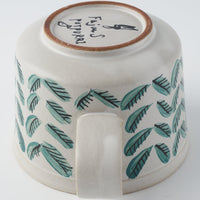 POTPURRI Fajans handpaint カップ&ソーサー Green Reef POTPURRI 陶磁器作家もの