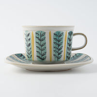 POTPURRI Fajans handpaint カップ&ソーサー Croton POTPURRI 陶磁器作家もの