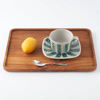 POTPURRI Fajans handpaint カップ&ソーサー Croton POTPURRI 陶磁器作家もの