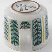 POTPURRI Fajans handpaint カップ&ソーサー Croton POTPURRI 陶磁器作家もの