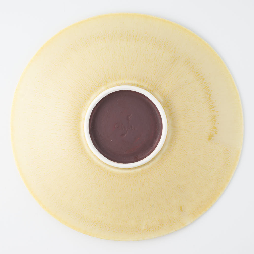 POTPURRI Glanta Plate M Yellow POTPURRI 陶磁器作家もの