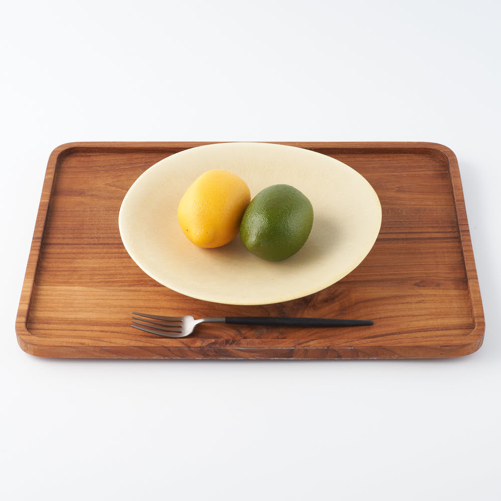 POTPURRI Glanta Plate M Yellow POTPURRI 陶磁器作家もの