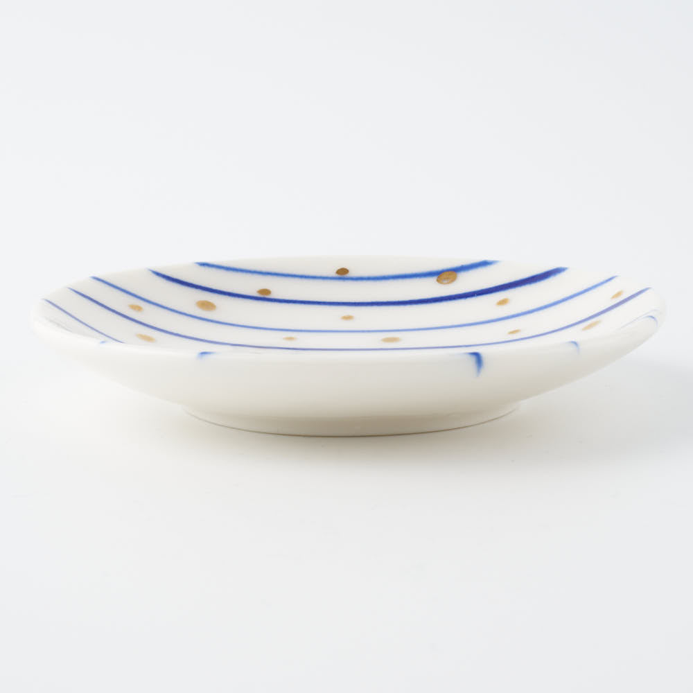 POTPURRI 金群青 川に光 POTPURRI 陶磁器作家もの