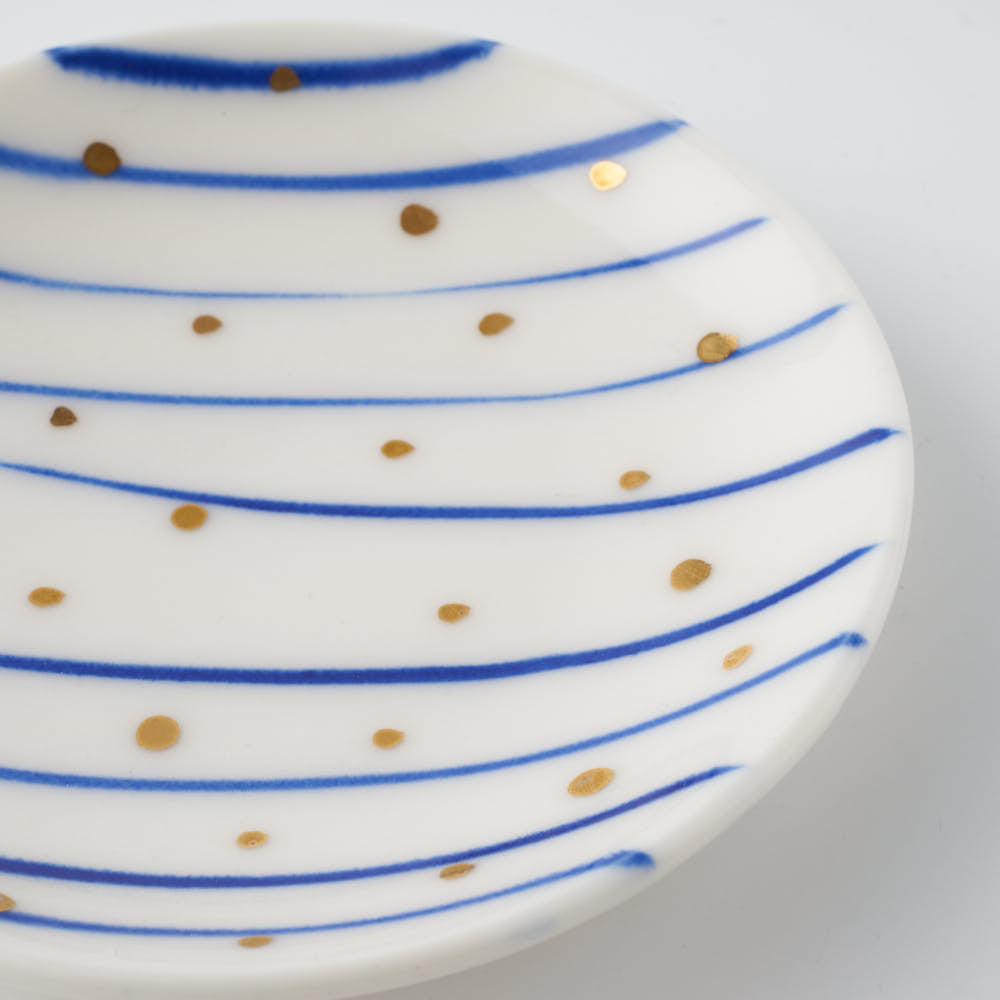 POTPURRI 金群青 川に光 POTPURRI 陶磁器作家もの