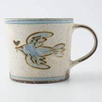 作家 マノメタカヒロ Blue birdマグカップ 作家 マノメタカヒロ 陶磁器作家もの