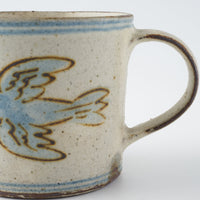 作家 マノメタカヒロ Blue birdマグカップ 作家 マノメタカヒロ 陶磁器作家もの