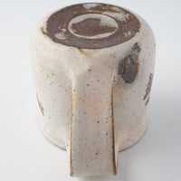 作家 マノメタカヒロ 鳥文象嵌マグカップ ピンク 作家 マノメタカヒロ 陶磁器作家もの