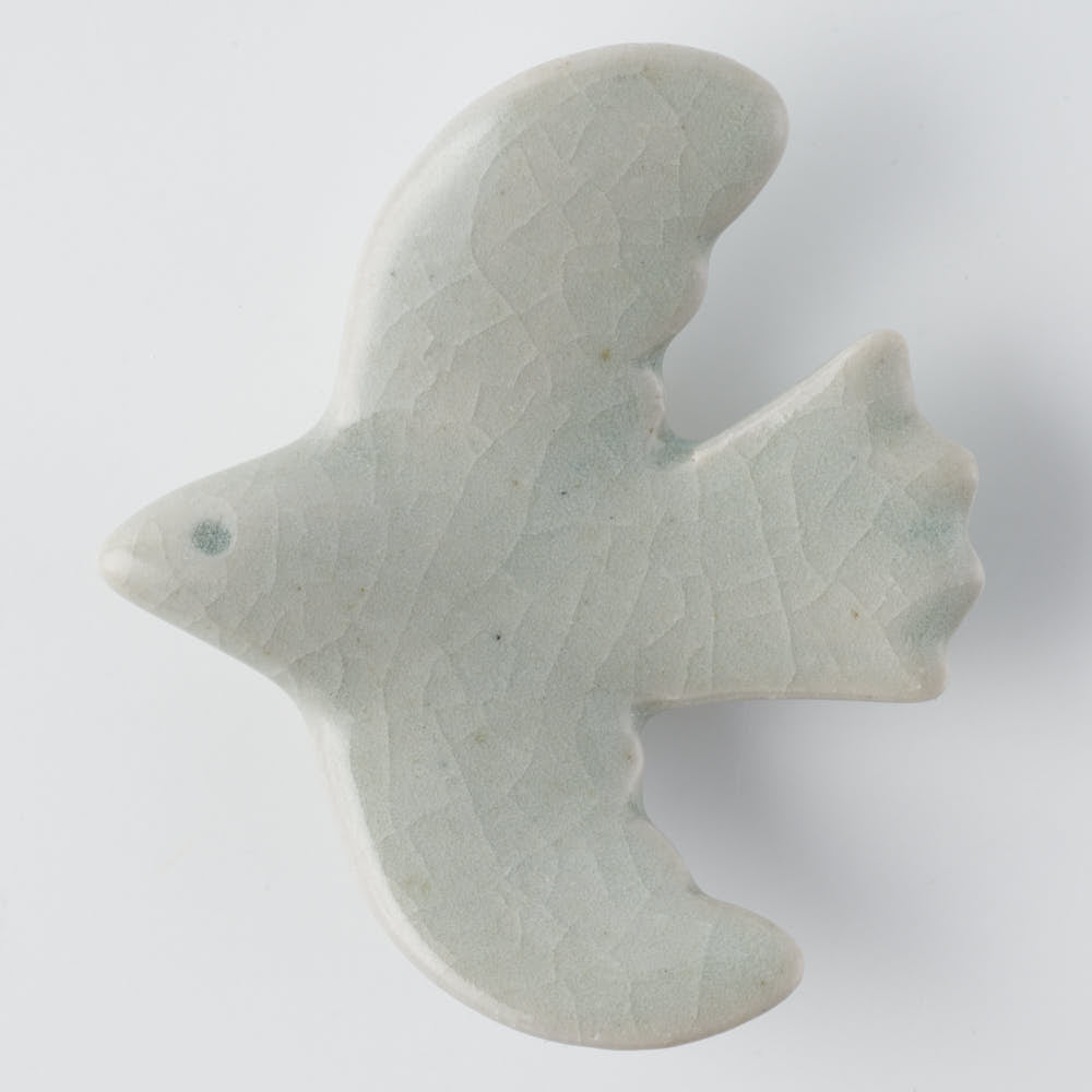 作家 マノメタカヒロ 鳥箸置き 白 作家 マノメタカヒロ 陶磁器作家もの