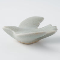 作家 マノメタカヒロ 鳥箸置き 白 作家 マノメタカヒロ 陶磁器作家もの