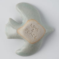 作家 マノメタカヒロ 鳥箸置き 白 作家 マノメタカヒロ 陶磁器作家もの