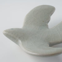 作家 マノメタカヒロ 鳥箸置き 白 作家 マノメタカヒロ 陶磁器作家もの