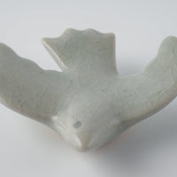 作家 マノメタカヒロ 鳥箸置き 白 作家 マノメタカヒロ 陶磁器作家もの