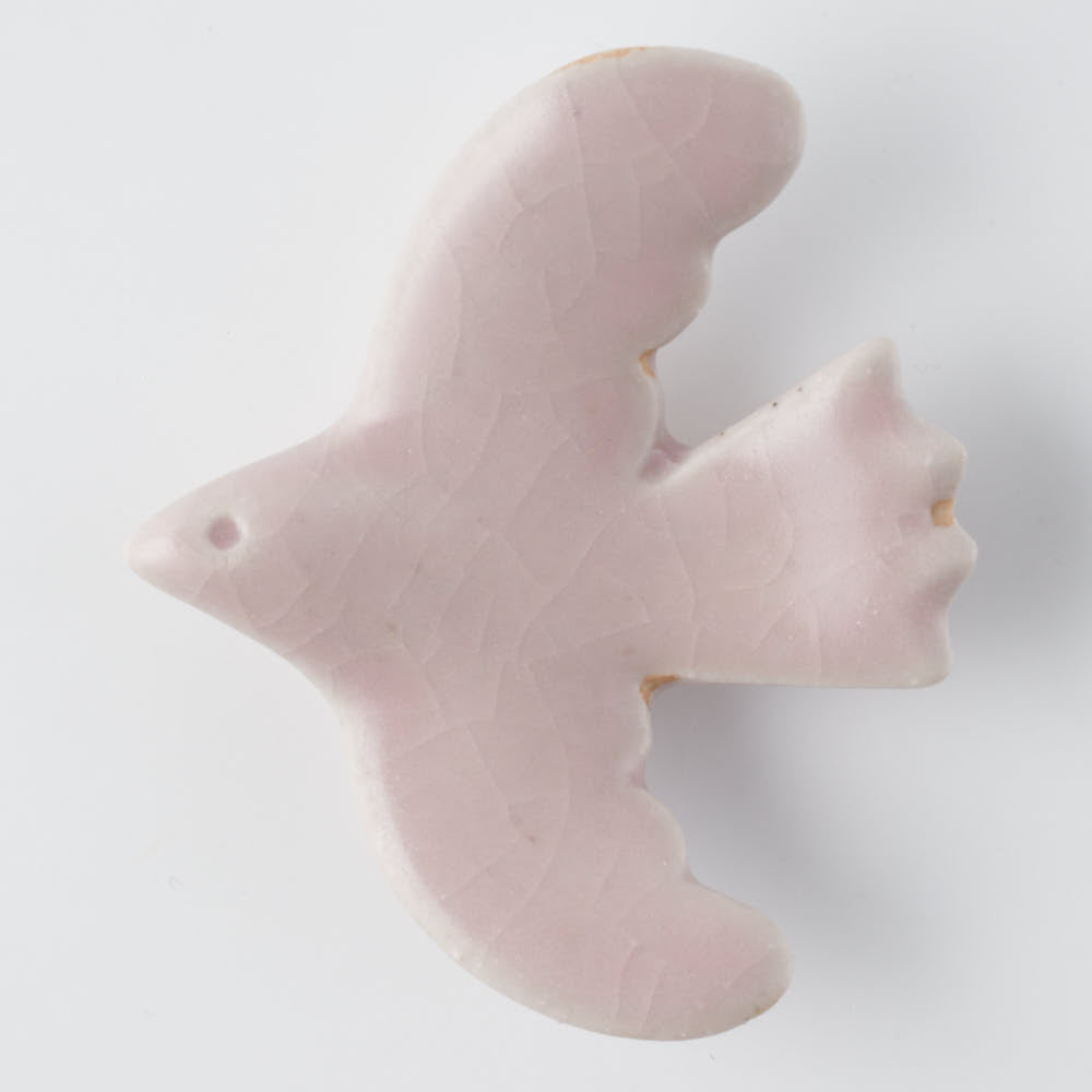 作家 マノメタカヒロ 鳥箸置き ピンク 作家 マノメタカヒロ 陶磁器作家もの
