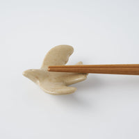作家 マノメタカヒロ 鳥箸置き 黄 作家 マノメタカヒロ 陶磁器作家もの