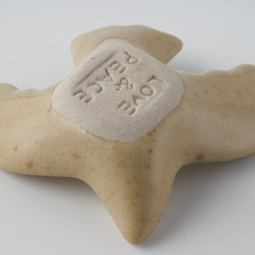 作家 マノメタカヒロ 鳥箸置き 黄 作家 マノメタカヒロ 陶磁器作家もの