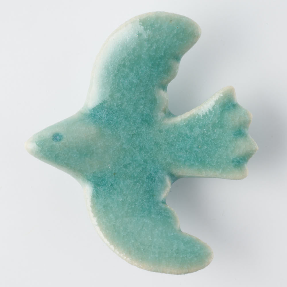 作家 マノメタカヒロ 鳥箸置き 青 作家 マノメタカヒロ 陶磁器作家もの