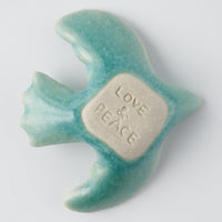 作家 マノメタカヒロ 鳥箸置き 青 作家 マノメタカヒロ 陶磁器作家もの