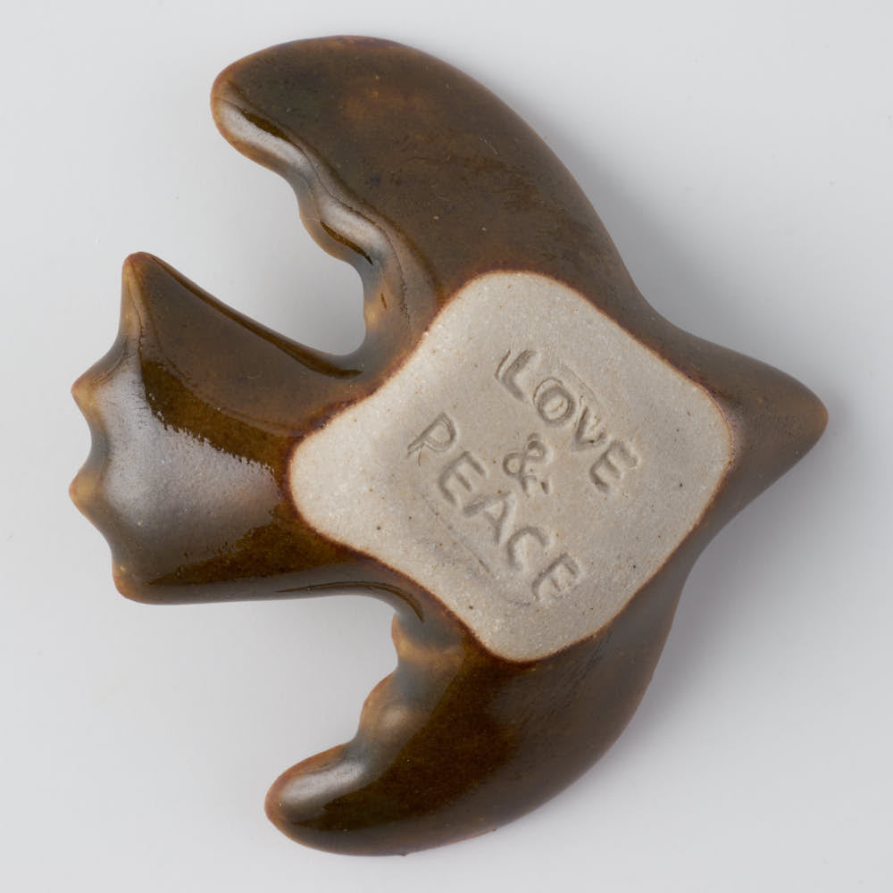 作家 マノメタカヒロ 鳥箸置き 茶 作家 マノメタカヒロ 陶磁器作家もの