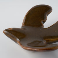 作家 マノメタカヒロ 鳥箸置き 茶 作家 マノメタカヒロ 陶磁器作家もの