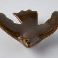 作家 マノメタカヒロ 鳥箸置き 茶 作家 マノメタカヒロ 陶磁器作家もの