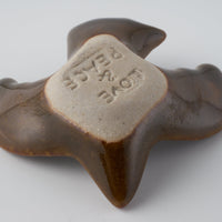 作家 マノメタカヒロ 鳥箸置き 茶 作家 マノメタカヒロ 陶磁器作家もの