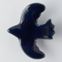 作家 マノメタカヒロ 鳥箸置き 紺 作家 マノメタカヒロ 陶磁器作家もの