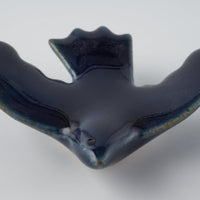 作家 マノメタカヒロ 鳥箸置き 紺 作家 マノメタカヒロ 陶磁器作家もの