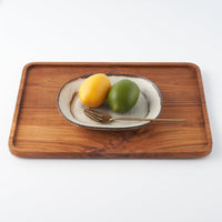 作家 マノメタカヒロ スクラッチ長方皿(中) 作家 マノメタカヒロ 陶磁器作家もの