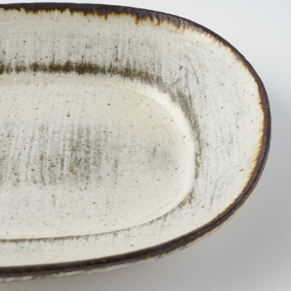 作家 マノメタカヒロ スクラッチ長方皿(小) 作家 マノメタカヒロ 陶磁器作家もの