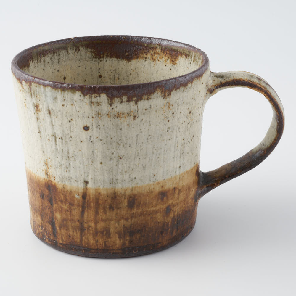 作家 マノメタカヒロ スクラッチツートンマグカップ 作家 マノメタカヒロ 陶磁器作家もの