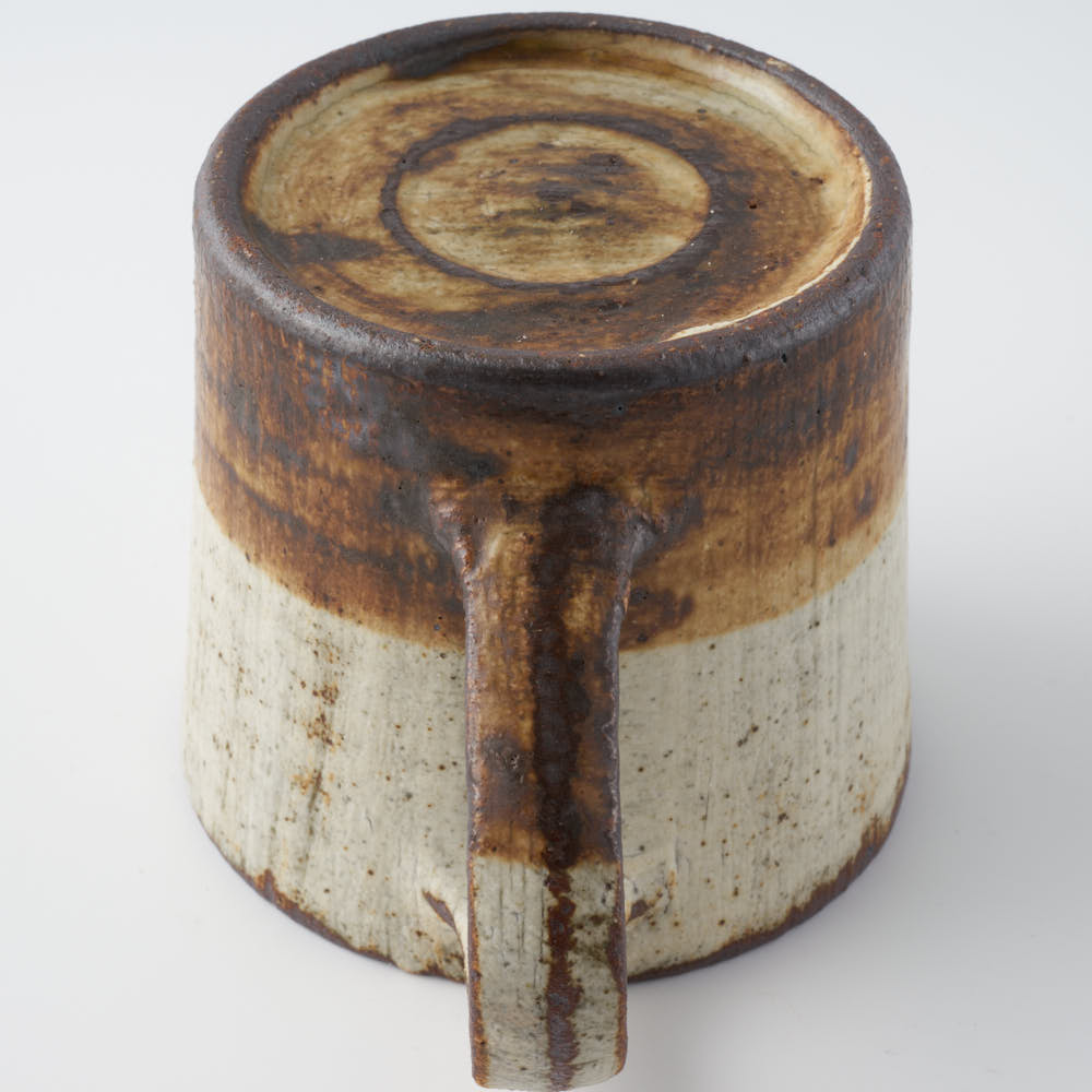 作家 マノメタカヒロ スクラッチツートンマグカップ 作家 マノメタカヒロ 陶磁器作家もの