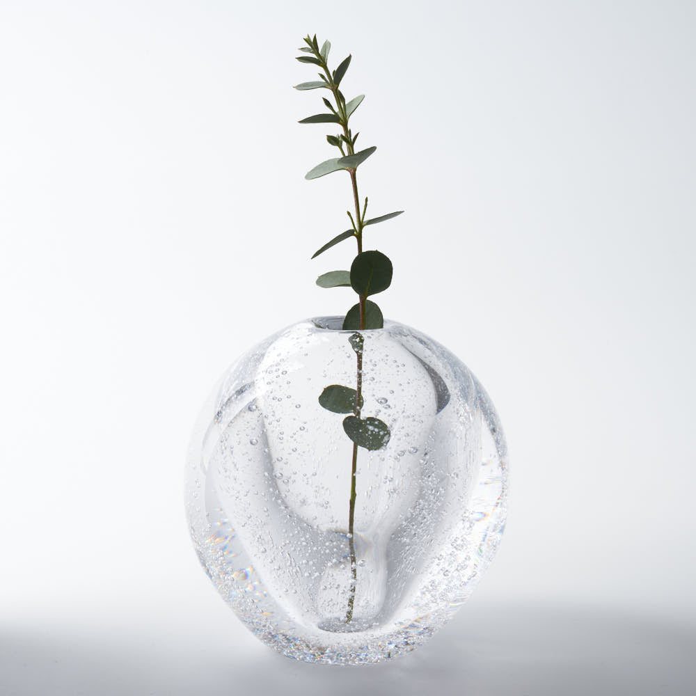 ガラス作家 村石信茂 水の球体(大) さざ波硝子店 ガラスもの