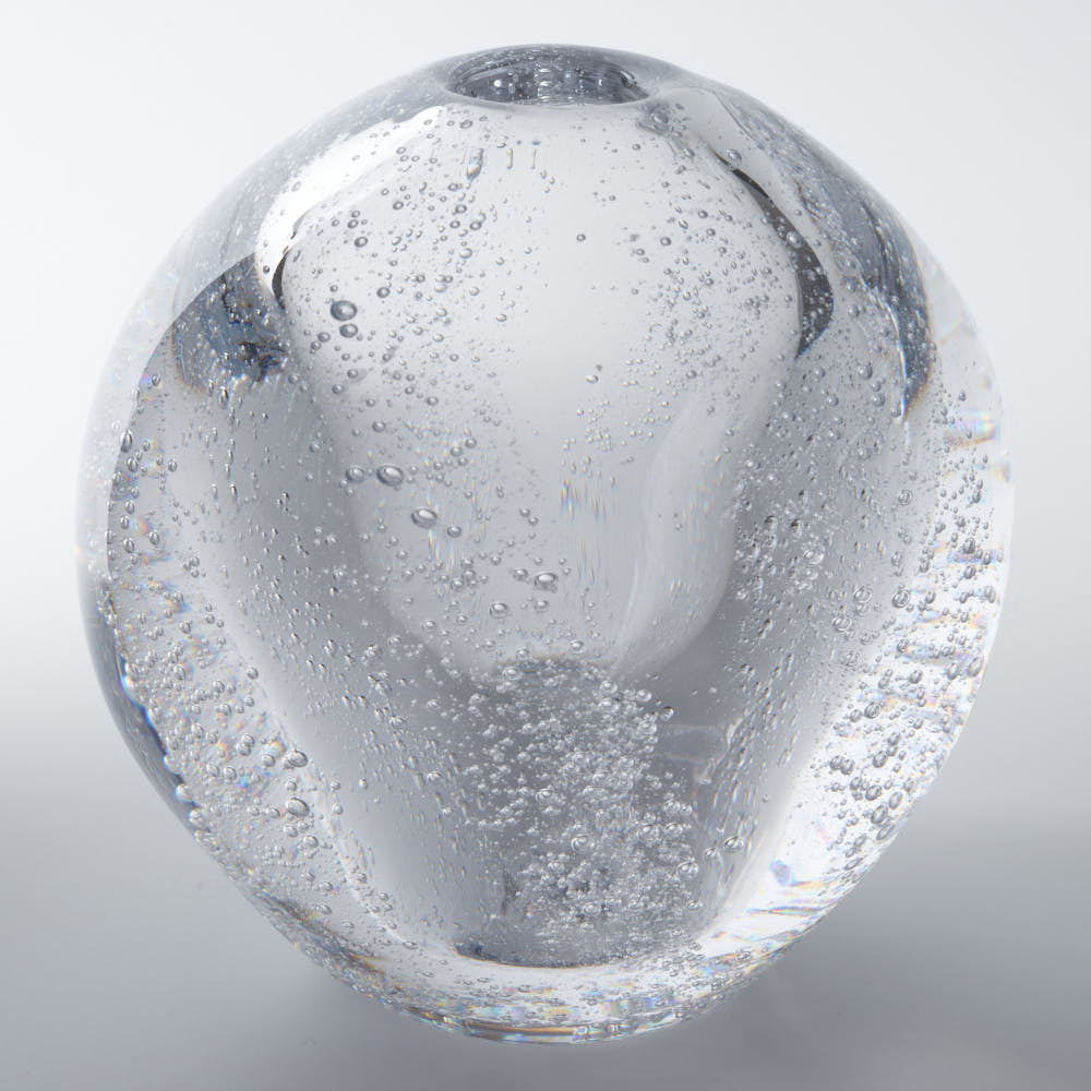 ガラス作家 村石信茂 水の球体(大) さざ波硝子店 ガラスもの