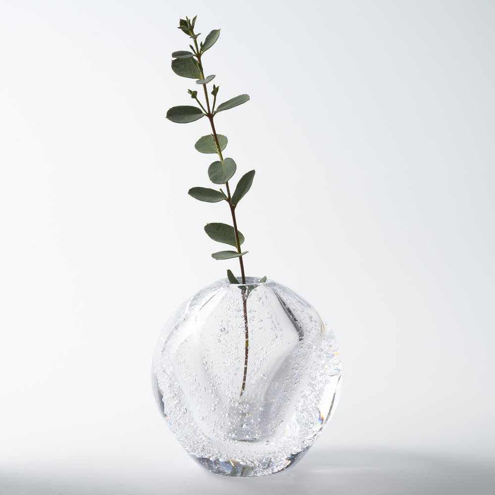 ガラス作家 村石信茂 水の球体(小) さざ波硝子店 ガラスもの