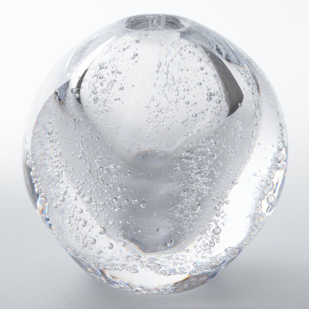 ガラス作家 村石信茂 水の球体(小) さざ波硝子店 ガラスもの