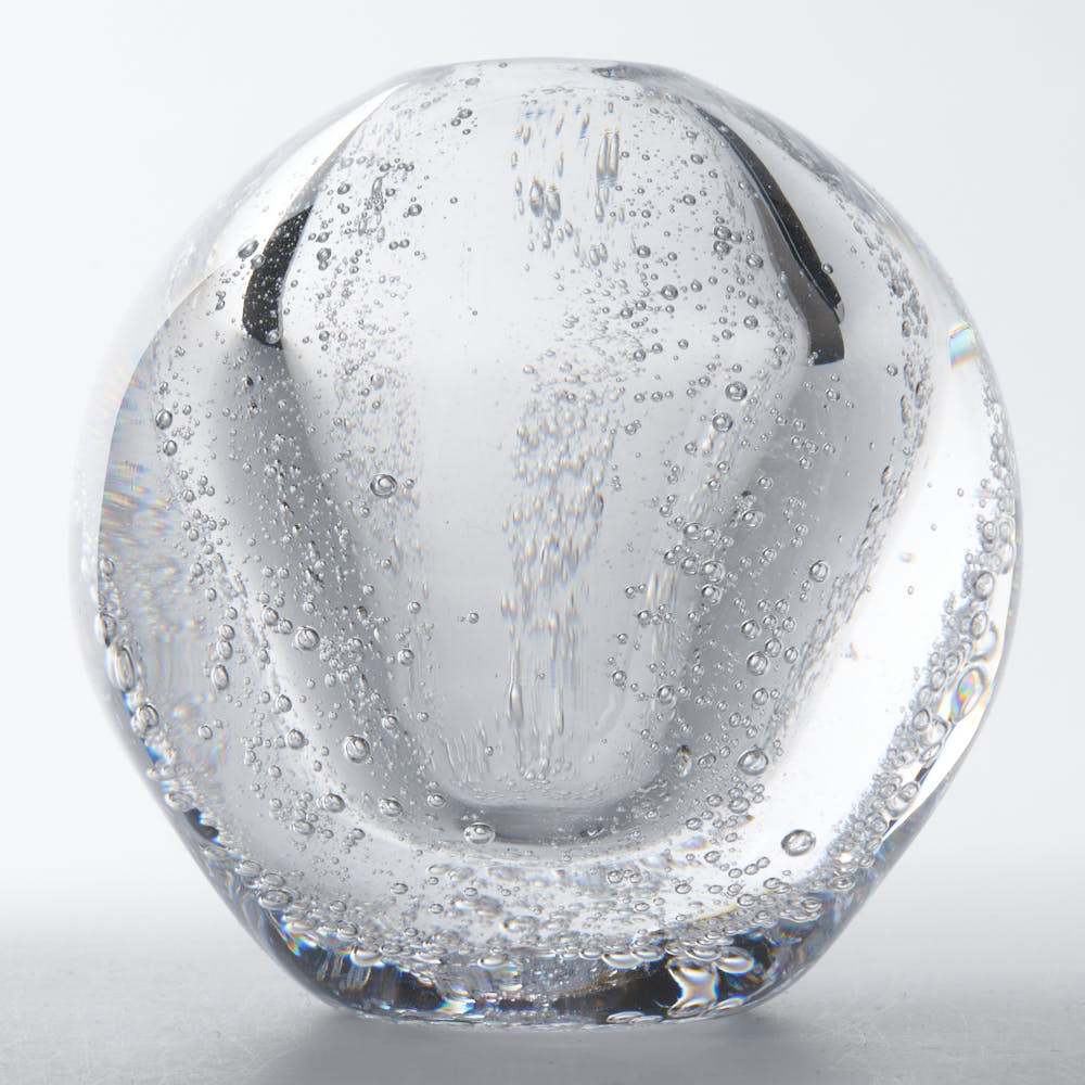 ガラス作家 村石信茂 水の球体(小) さざ波硝子店 ガラスもの