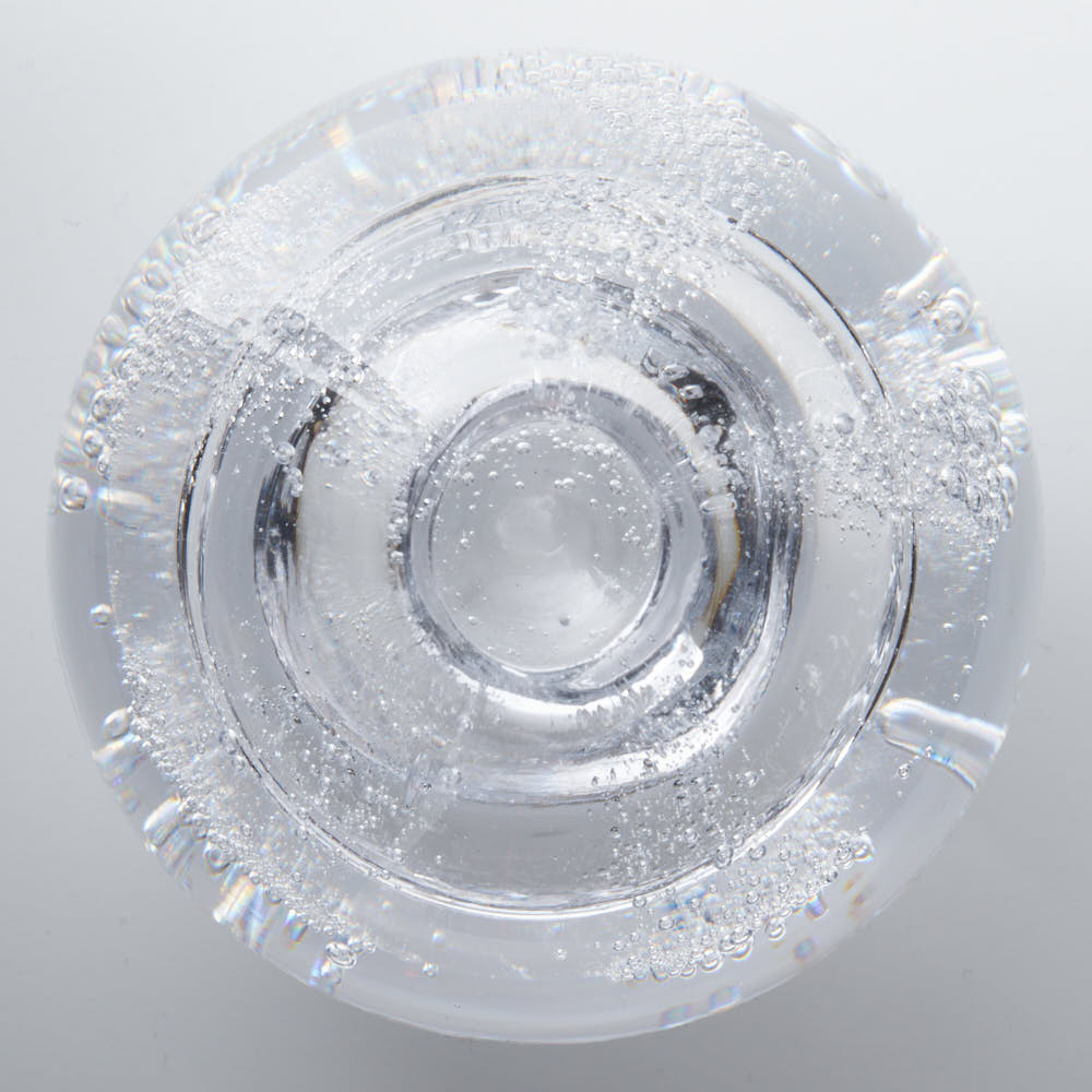 ガラス作家 村石信茂 水の球体(小) さざ波硝子店 ガラスもの