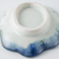 作家 水谷和音 変形小皿(アイアンブルー) 作家 水谷和音 陶磁器作家もの