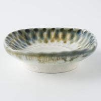 作家 水谷和音 網豆皿(アイアンブルー) 作家 水谷和音 陶磁器作家もの