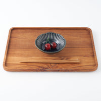 作家 水谷和音 しのぎ輪花 4寸鉢(瑠璃釉) 作家 水谷和音 陶磁器作家もの