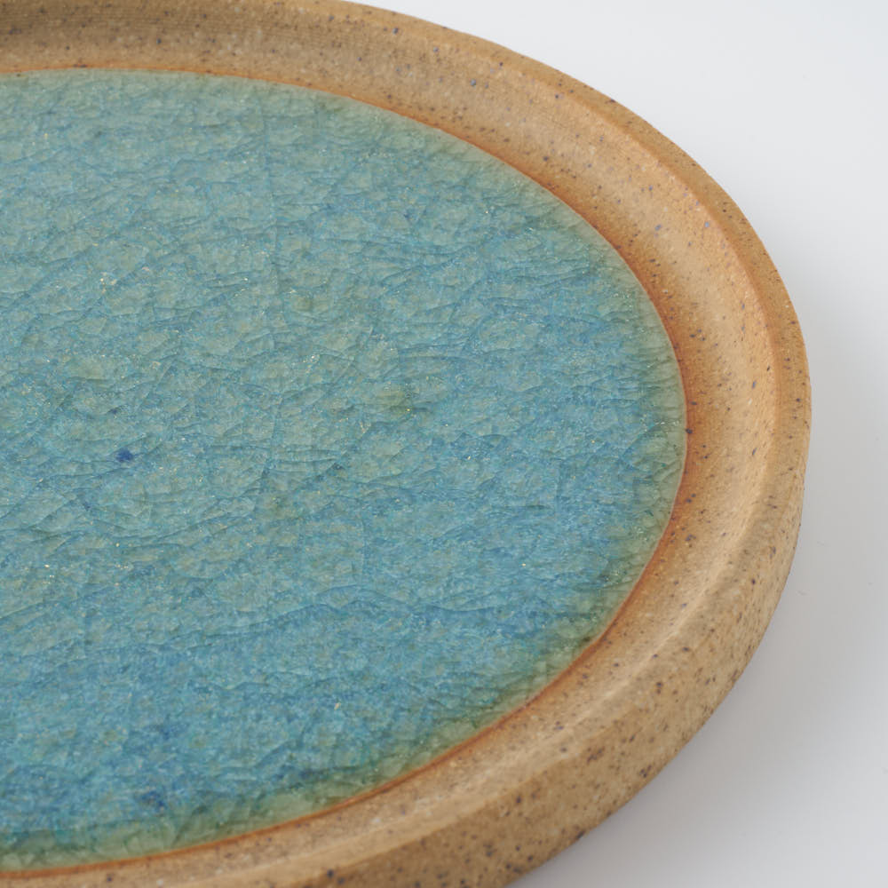 工房橙 作家 鈴木隆 みかん灰釉皿No.1 工房橙 作家 鈴木隆 陶磁器作家もの