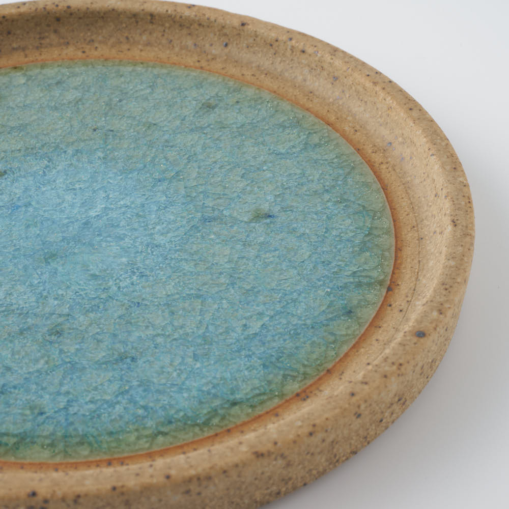 工房橙 作家 鈴木隆 みかん灰釉皿No.1(小) 工房橙 作家 鈴木隆 陶磁器作家もの