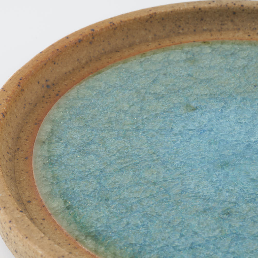 工房橙 作家 鈴木隆 みかん灰釉皿No.1(小) 工房橙 作家 鈴木隆 陶磁器作家もの