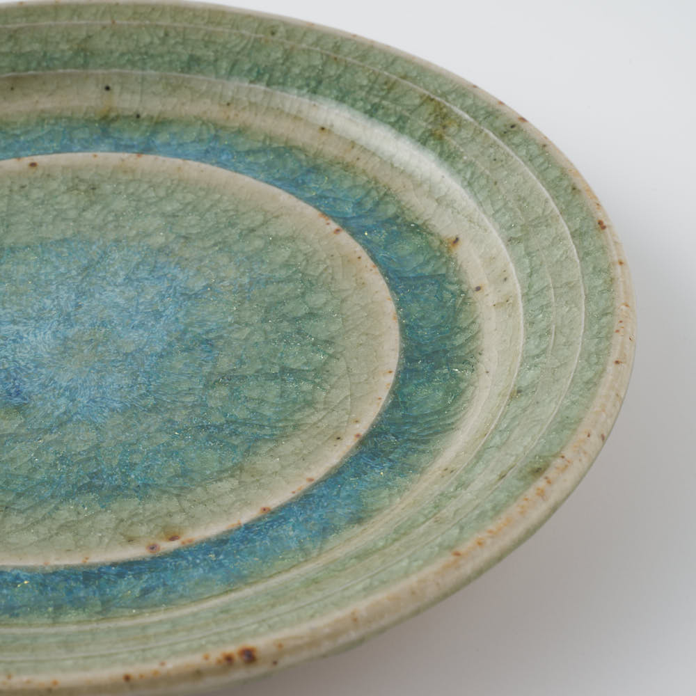 工房橙 作家 鈴木隆 みかん灰釉皿No.2(小) 工房橙 作家 鈴木隆 陶磁器作家もの