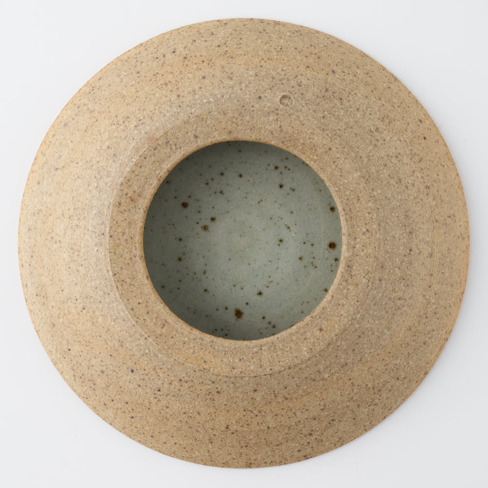 工房橙 作家 鈴木隆 みかん灰釉台皿 工房橙 作家 鈴木隆 陶磁器作家もの