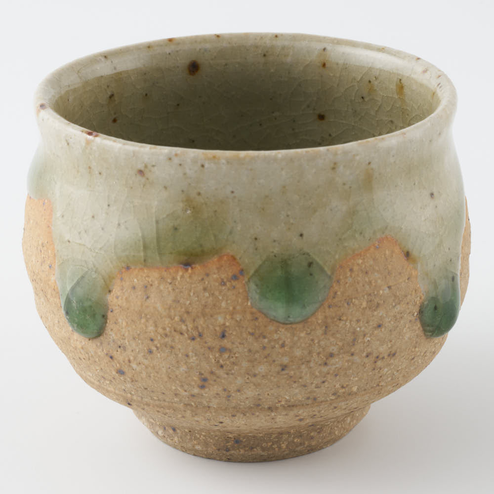 工房橙 作家 鈴木隆 みかん灰釉ぐい呑みNo.1 工房橙 作家 鈴木隆 陶磁器作家もの