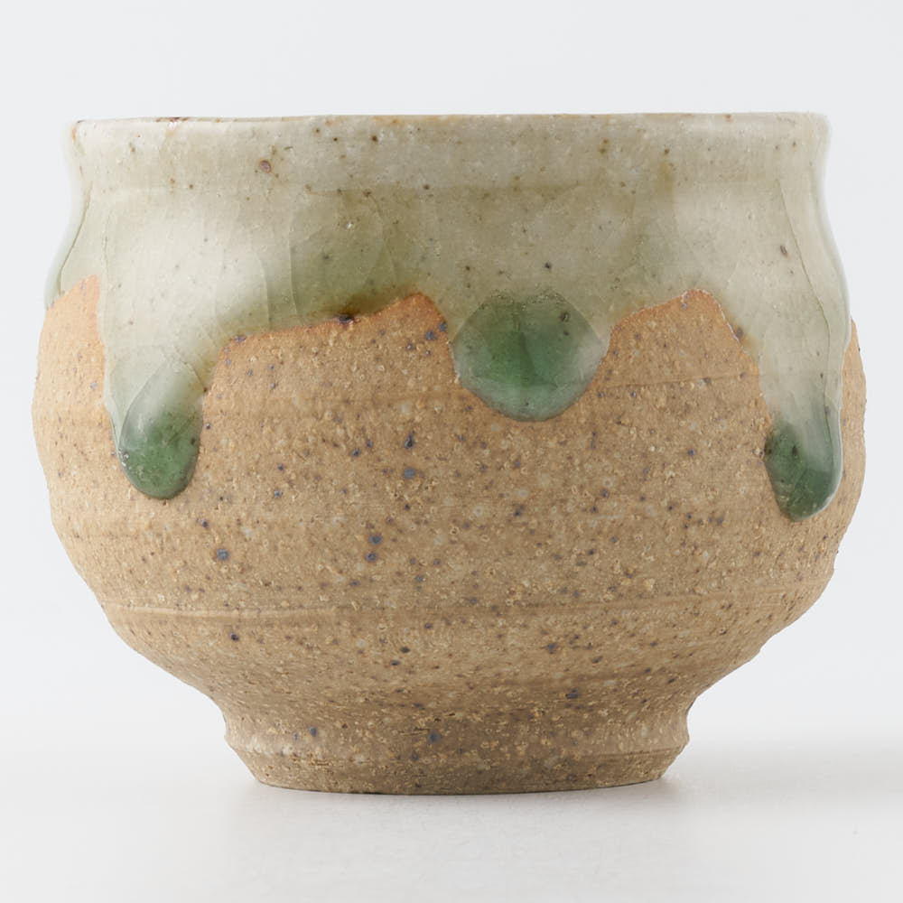 工房橙 作家 鈴木隆 みかん灰釉ぐい呑みNo.1 工房橙 作家 鈴木隆 陶磁器作家もの