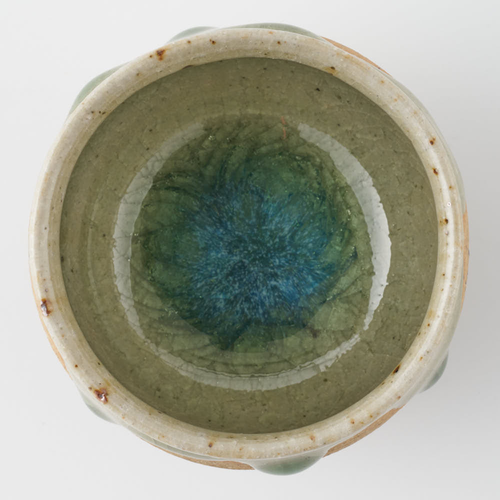 工房橙 作家 鈴木隆 みかん灰釉ぐい呑みNo.1 工房橙 作家 鈴木隆 陶磁器作家もの